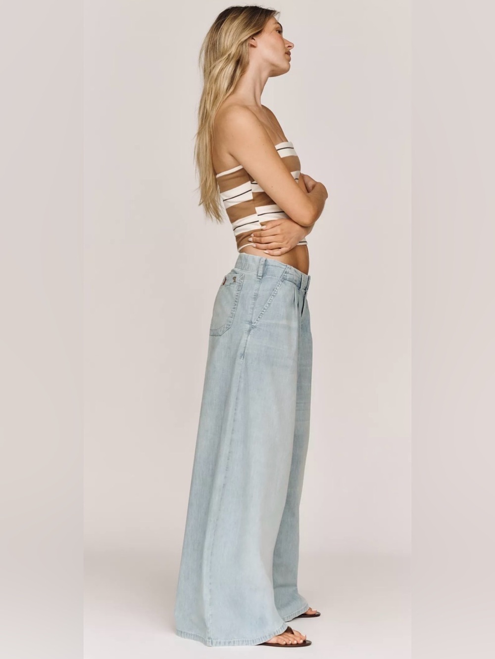 Anthropologie Pilcro High-Rise Wide-Leg Trouser Jeans size 30 - Picture 2 of 6